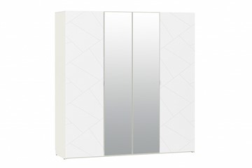 Шкаф 4-х дверный Summit НМ 011.45 Меренга/Белый текстурный в Чебоксарах