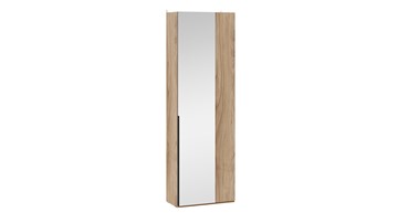 Шкаф угловой с 1 зеркальной дверью Порто (366) СМ-393.07.232 (Яблоня Беллуно/Графит) в Чебоксарах
