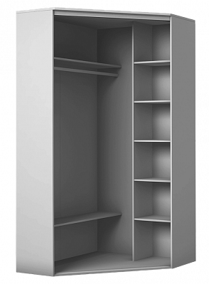 Шкаф угловой 2200х1103х1103, ХИТ У-22-4-11, белая шагрень в Чебоксарах - изображение 1