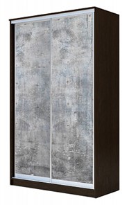 Шкаф 2-х дверный Хит-24-4-12-77-22, 2400х1200х420, Бетон Венге в Чебоксарах