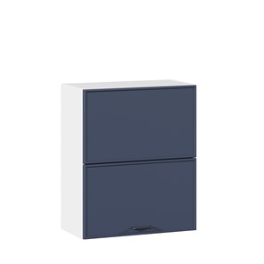 Шкаф горизонтальный на кухню 600 комбинированный Индиго ЛД 298.970.000.125, Белый/Тёмно-синий в Чебоксарах