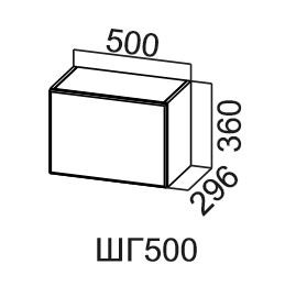 Шкаф настенный Модус, ШГ500/360, цемент светлый в Чебоксарах
