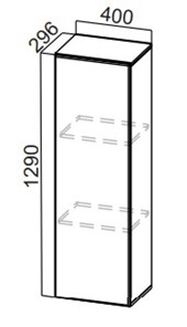 Кухонный пенал-надстройка Стайл, ПН400(720/296), МДФ в Чебоксарах
