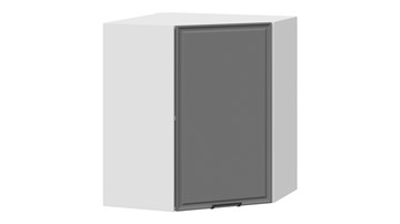 Навесной шкаф Белладжио 1В6У (Белый, Софт графит) в Чебоксарах