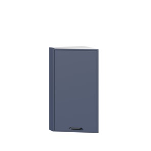 Навесной кухонный шкаф окончание Индиго ЛД 298.690.000.118, Белый/Тёмно-синий в Чебоксарах