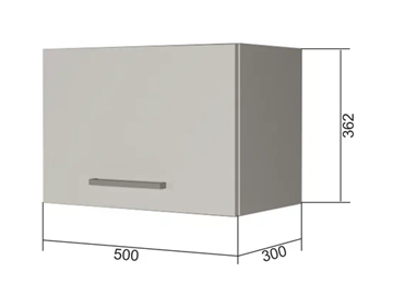 Навесной шкаф В350, Белое гладкое Ламарти/Антрацит в Чебоксарах