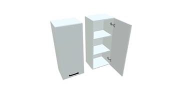Кухонный шкаф В9 40, Белое гладкое Ламарти/Белый в Чебоксарах