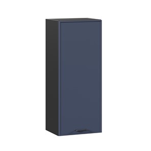 Навесной кухонный шкаф высокий 400 Индиго ЛД 298.420.000.151, Чёрный/Тёмно-синий в Чебоксарах