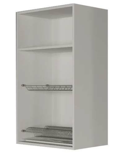 Шкаф сушильный для посуды ВС9 60, Сатин/Белый в Чебоксарах - изображение 1