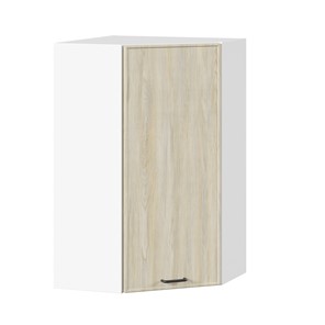 Угловой кухонный шкаф высокий Индиго ЛД 298.620.000.033, Белый/Дуб Мадейра топаз в Чебоксарах