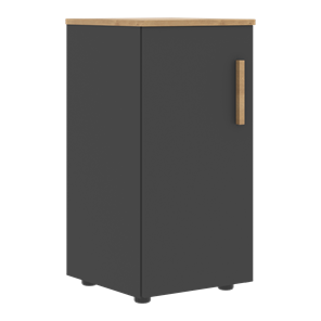 Низкий шкаф колонна с левой дверью FORTA Графит-Дуб Гамильтон  FLC 40.1 (L) (399х404х801) в Чебоксарах