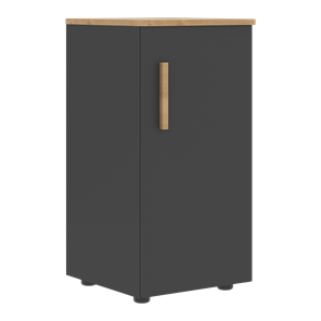 Низкий шкаф колонна с глухой дверью правой FORTA Графит-Дуб Гамильтон  FLC 40.1 (R) (399х404х801) в Чебоксарах