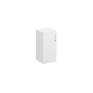 Шкаф для документов низкий узкий закрытый Комфорт КФ, белый премиум (40x38x84) К.508 ДШ в Чебоксарах