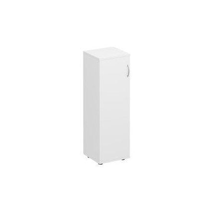 Шкаф для документов средний узкий закрытый Комфорт КФ, белый премиум (40x38x123) К.359 БП в Чебоксарах - изображение