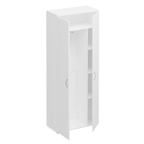 Шкаф для одежды с дополнением Комфорт КФ, белый премиум (80x38x200) К.531 ДШ в Чебоксарах