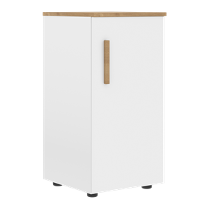 Низкий шкаф колонна с правой дверью FORTA Белый-Дуб Гамильтон FLC 40.1 (R) (399х404х801) в Чебоксарах