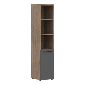 Шкаф колонка с глухой нижней дверью MORRIS TREND Антрацит/Кария Пальмира MHC 42.5 (429х423х1956) в Чебоксарах