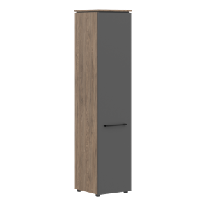 Шкаф с высокий  глухой дверью MORRIS TREND Антрацит/Кария Пальмира MHC 42.1 (429х423х1956) в Чебоксарах
