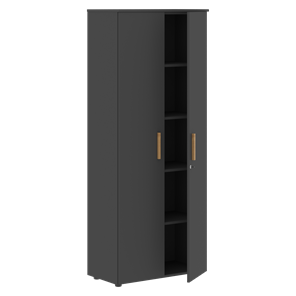 Шкаф широкий высокий FORTA Черный Графит FHC 80.1(Z) (798х404х1965) в Чебоксарах