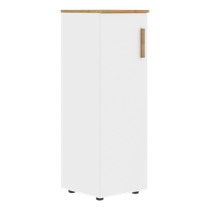 Средний шкаф колонна с глухой дверью левой FORTA Белый-Дуб Гамильтон  FMC 40.1 (L) (399х404х801) в Чебоксарах