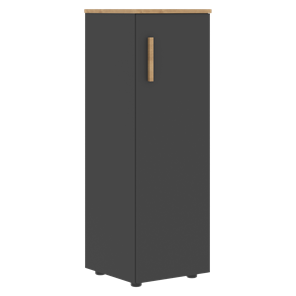 Средний шкаф колонна с глухой дверью правой FORTA Графит-Дуб Гамильтон   FMC 40.1 (R) (399х404х801) в Чебоксарах