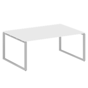 Офисный стол для переговоров БО.ПРГ-1.5 (Серый/Белый) в Чебоксарах
