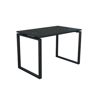 Стол для компьютера Янтарь 55.08 мрамор черный/металл черный в Чебоксарах