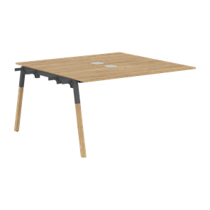 Переговорный стол FORTA Дуб Гамильтон-Черный графит-Бук FIWST 1313 (1380х1346х733) в Чебоксарах