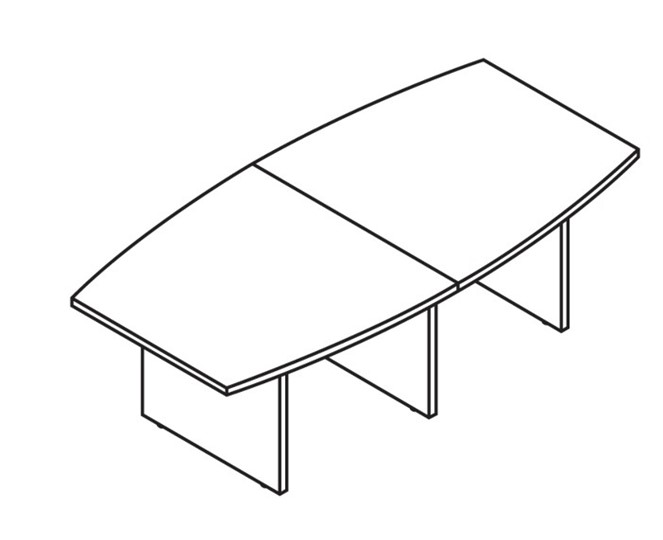 Конференц-стол для переговоров MORRIS TREND Антрацит/Кария Пальмираа MCT 2412.1 (2400x1200x750) в Чебоксарах - изображение 1