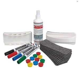 Комплект для магнитно-маркерной доски 2х3, AS111 (4 маркера, держатель, чистящее средство, стиратель, салфетки) в Чебоксарах