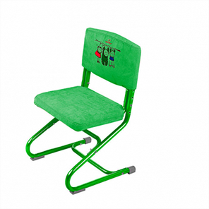 Чехол для стула СУТ 01-01 Зеленый, Замша в Чебоксарах