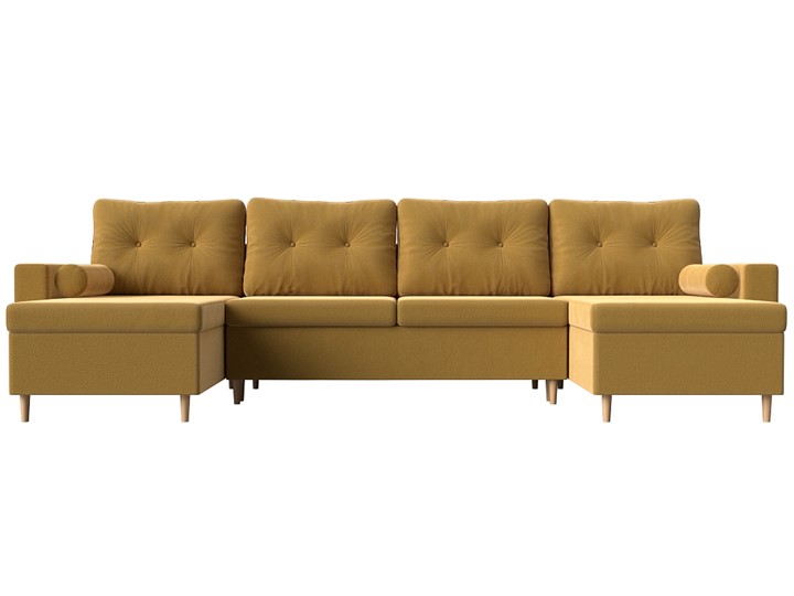 П-образный диван Белфаст, Желтый (Микровельвет) в Чебоксарах - изображение 5