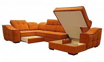 Угловой диван N-11-M (П1+ПС+УС+Д2+Д5+П1) в Чебоксарах - предосмотр 1