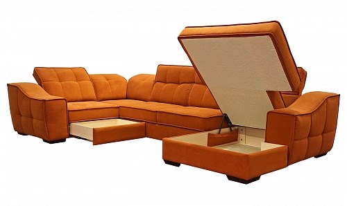 Угловой диван N-11-M (П1+ПС+УС+Д2+Д5+П1) в Чебоксарах - изображение 1