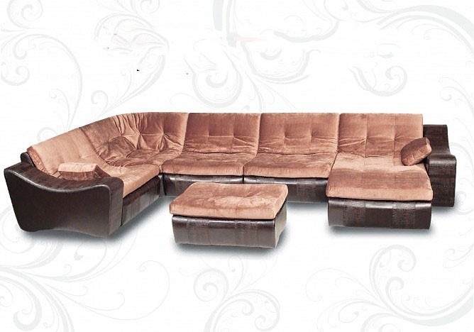 П-образный диван Плимут-Лувр 410х230х175 в Чебоксарах - изображение 1