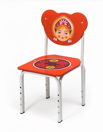 Детский стул Матрешка (Кузя-МТ(1-3)КрСр) в Чебоксарах - изображение