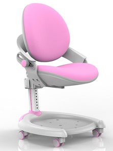 Растущее детское кресло Mealux ZMAX-15 Plus, Y-710 PN, белый металл, обивка розовая однотонная в Чебоксарах