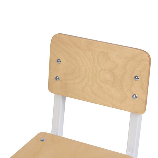 Детский стул POLINI Kids City S Ученик, 2 гр. Белый-дуб пастельный в Чебоксарах - изображение 4