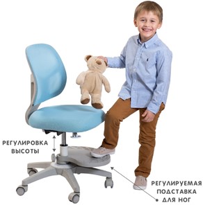 Детское кресло Holto-22 голубое в Чебоксарах - предосмотр 2
