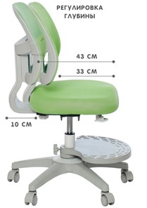 Детское кресло Holto-22 зеленое в Чебоксарах - предосмотр 3