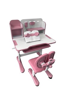 Растущая парта и стул Vivo Pink FUNDESK в Чебоксарах - предосмотр 2