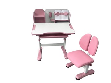 Растущая парта и стул Vivo Pink FUNDESK в Чебоксарах - предосмотр 3