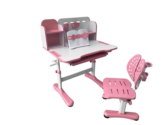 Растущая парта и стул Vivo Pink FUNDESK в Чебоксарах - изображение