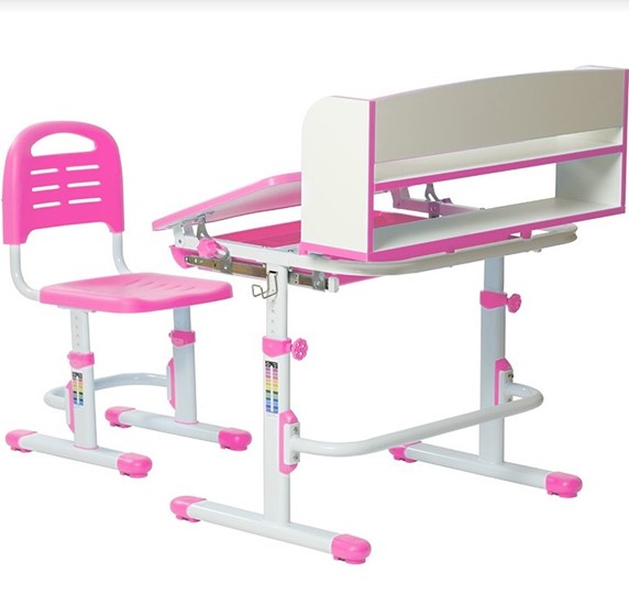 Комплект растущей мебели SET HOLTO-26 с надстройкой (розовый) в Чебоксарах - изображение 11