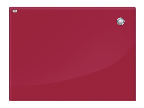 Доска магнитно-маркерная стеклянная 2х3 OFFICE TSZ86 R, 60x80 см, красная в Чебоксарах - изображение