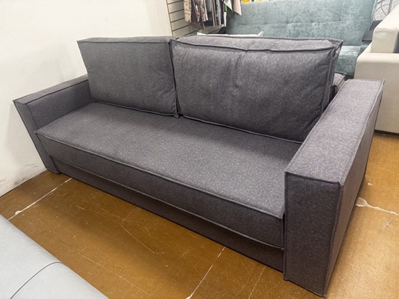 Прямой диван Эдельвейс БД Simple 21 велюр в Чебоксарах - изображение