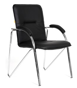 Кресло офисное CHAIRMAN 850 Экокожа Terra 118 черная в Чебоксарах - предосмотр