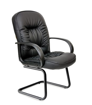 Кресло компьютерное CHAIRMAN 416V экокожа черная в Чебоксарах - изображение