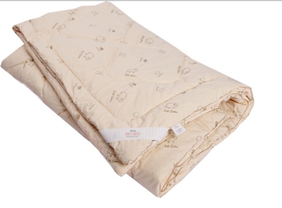 Стеганое одеяло ОВЕЧЬЯ ШЕРСТЬ в упаковке п-э вакуум в Чебоксарах - изображение